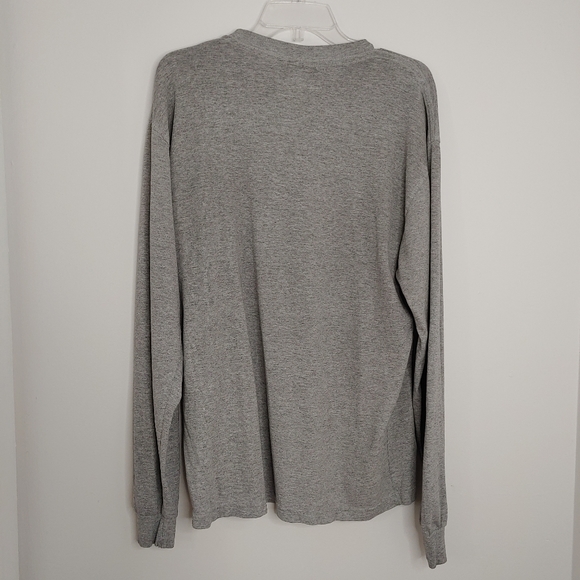 Adidas Y2k grey graphic long sleeve shirt. Size M - Picture 2 of 6